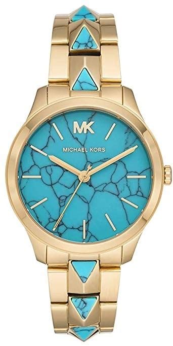 michael kors watch mk6670|Michael Kors Runway Mercer Turquoise Dial Ladies Watch MK6670.